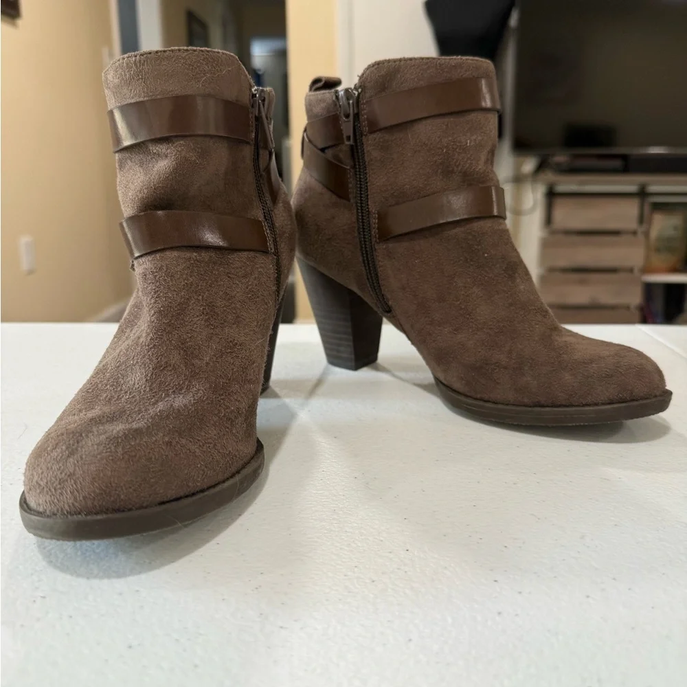 Coach and Four Brown Suede Ankle Boots - Picture 4 of 9